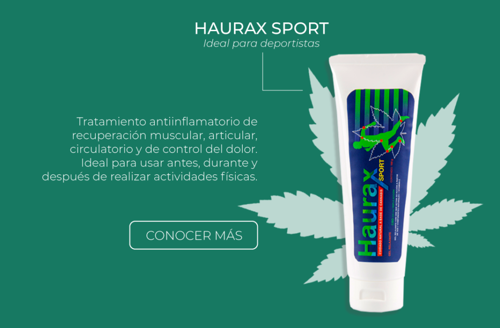 Haurax Sport - Gel antiinflamatorio a base de Cannabis