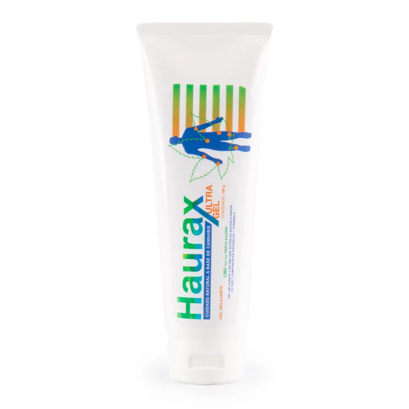 Gel CBD Haurax Ultra Gel para aliviar dolores musculares y articulares de forma natural.